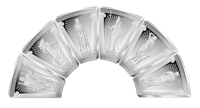Bohové Olympu - krása a moc antických božstev na mincích z ryzího stříbra