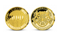 Lidice - pamětní medaile zušlechtěná ryzím zlatem