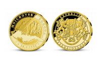 Mnichovská dohoda - pamětní medaile zušlechtěná ryzím zlatem