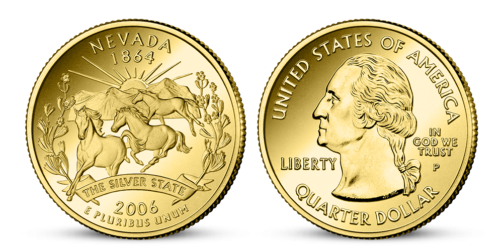 Kolekce: U.S. States - Originální mince Nevada