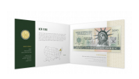 Kolekce: U.S. States - Originální mince a suvenýrová bankovka New York v minialbu