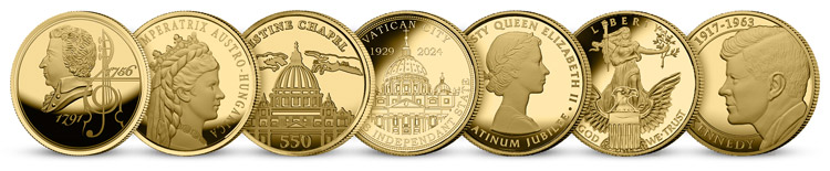 Ilustrační obrázek. Ukázka předchozích mincí.