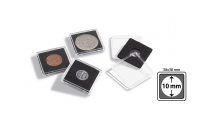 Numismatické kapsle Quadrum Mini 38 x 38 x 6,25 mm pro průměr mince 10 mm 