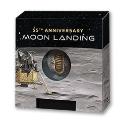 Přistání na Měsíci na minci z 1 unce ryzího stříbra