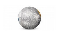 55. výročí přistání na Měsíci - 3D sférická mince z ryzího stříbra