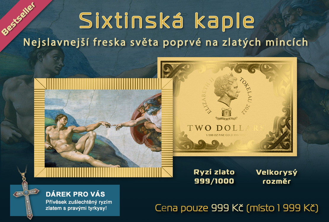 Nejslavnější freska světa poprvé na zlatých mincích