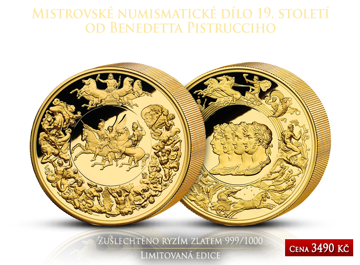 Medaile Waterloo dokončena po 200 letech – legenda numismatiky zušlechtěna ryzím zlatem